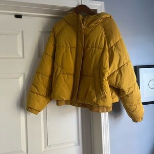 Zara Mustard Puffer Jacket